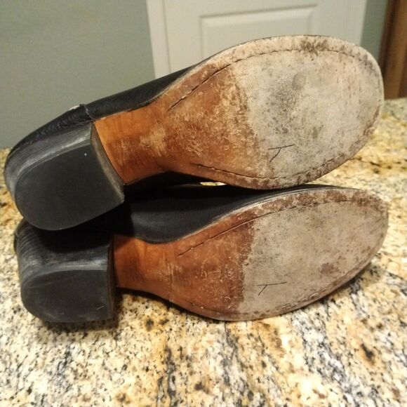 Rag & Bone New York DURHAM Black Leather Ankle Boots Chelsea Sz 39 EU 8.5 US - Picture 11 of 12